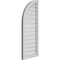 Ekena Millwork Quarter Round Top Left Surface Mount PVC Gable Vent w/ 2"W x 1-1/2"P Brickmould Frame, 16"W x 40"H GVPQL16X4002SF - alternate 3